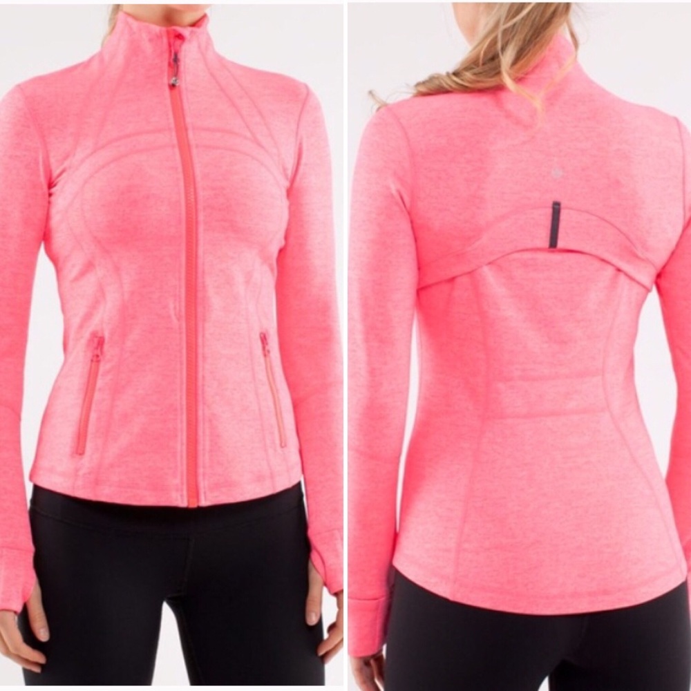Lululemon define jacket heathered hot pink